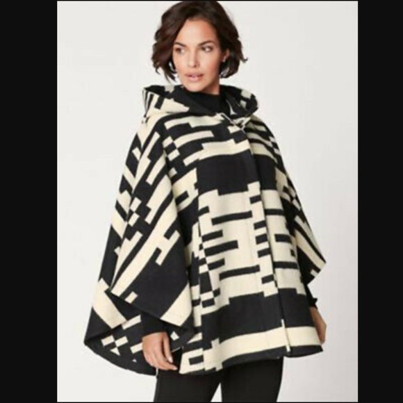 Pendleton Jackets & Blazers - Pendleton Bette Wool Hooded Poncho Cape